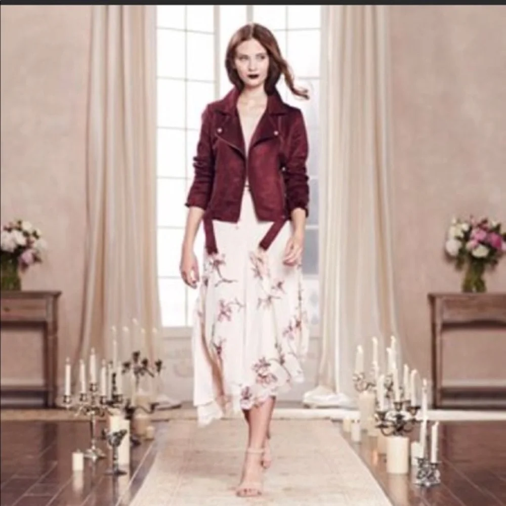 Lauren‎ Conrad Suede Moto Jacket